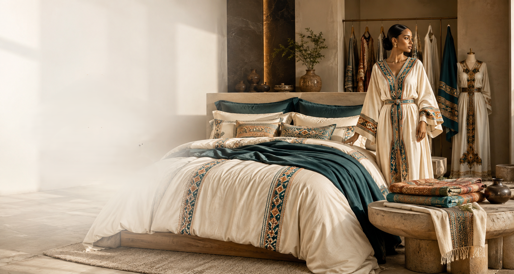 SENAY Textiles - Ethiopian Traditional Dresses & Luxury Bedding